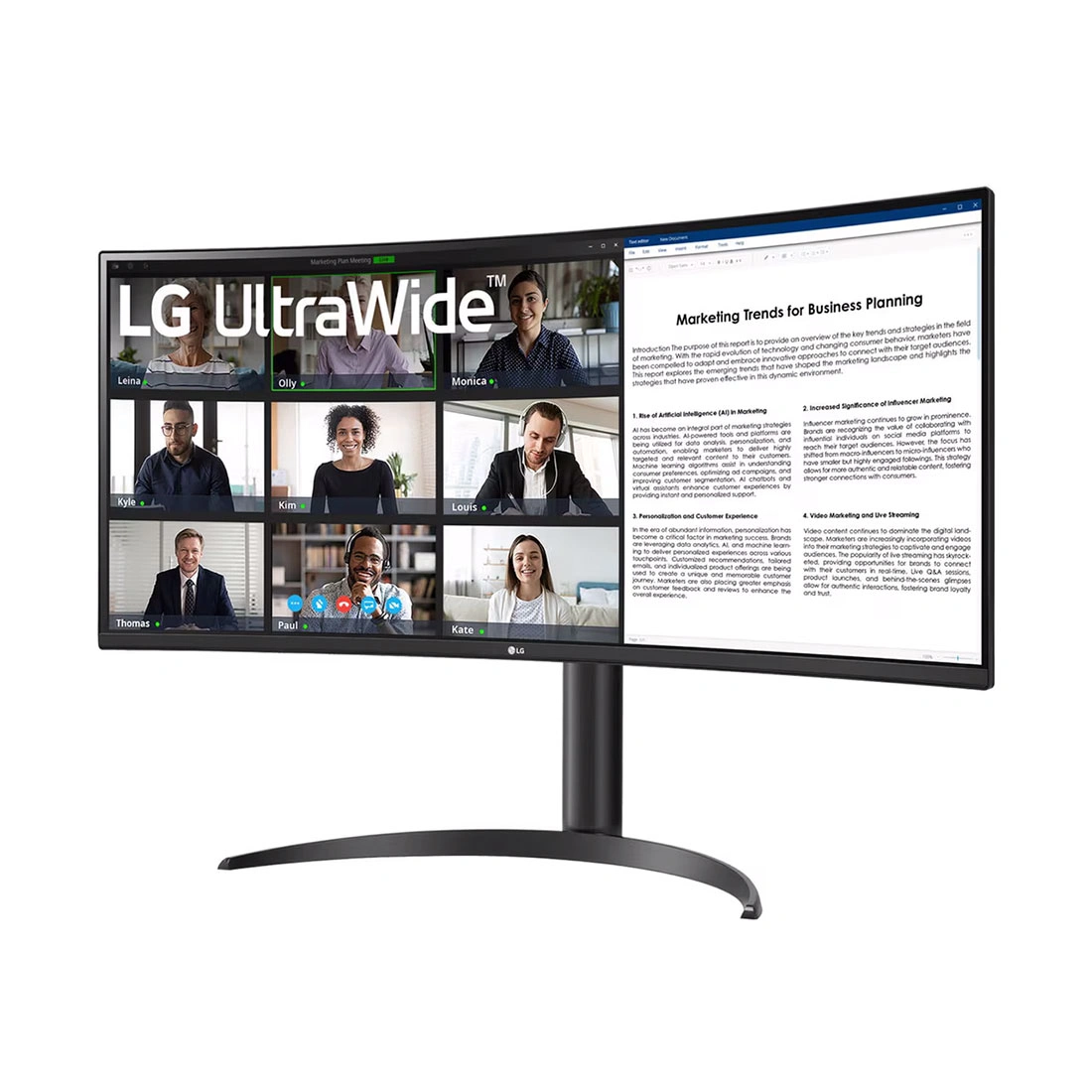 Монитор 34" LG 34WR55QK-B  - фото 3