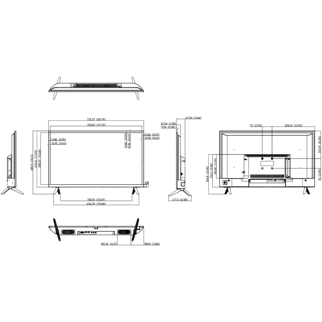 Монитор 32" Dahua DHI-LM32-F200  - фото 2