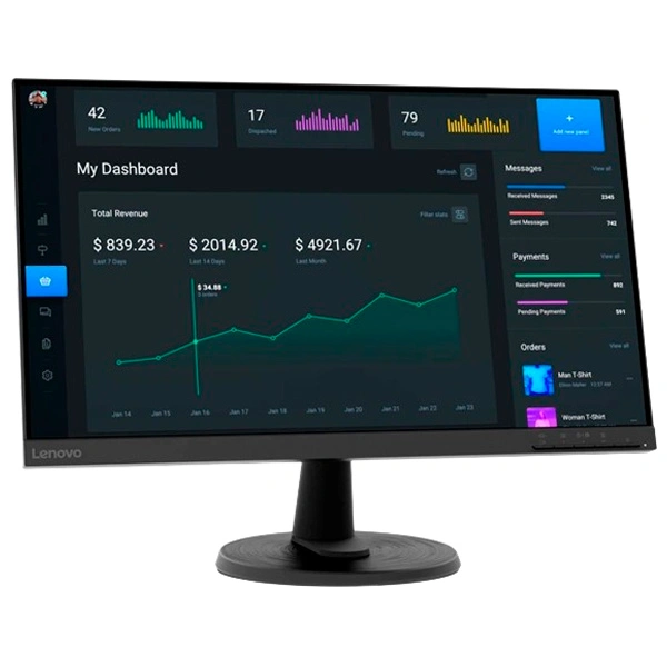 Монитор Lenovo D24-40 (67A2KAC6EU) - фото 2