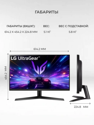 Монитор игровой LG 27GS60F - фото 6