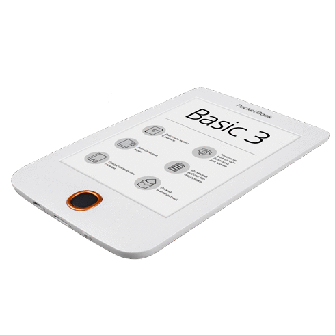 PocketBook электронды кітабі 614 Basic 3 PB614-2-D-CIS White