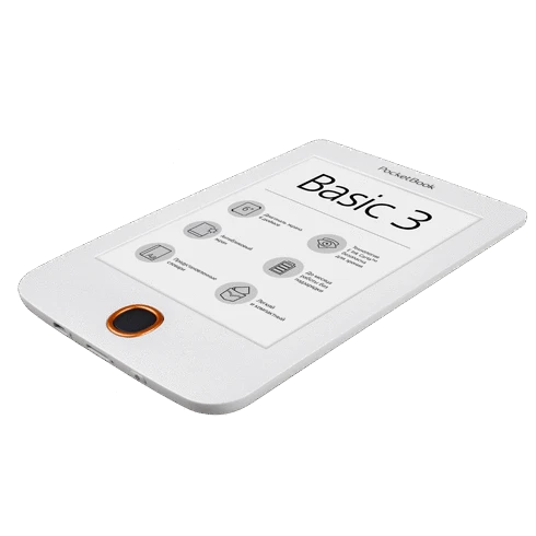 Электронная книга PocketBook 614 Basic 3 PB614-2-D-CIS White - фото 2