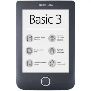 Электронная книга PocketBook 614 Basic 3 PB614-2-E-CIS Black
