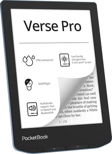 Электронная книга PocketBook Verse Pro PB634 PB634-A-CIS 6.0" Azure  - фото 4