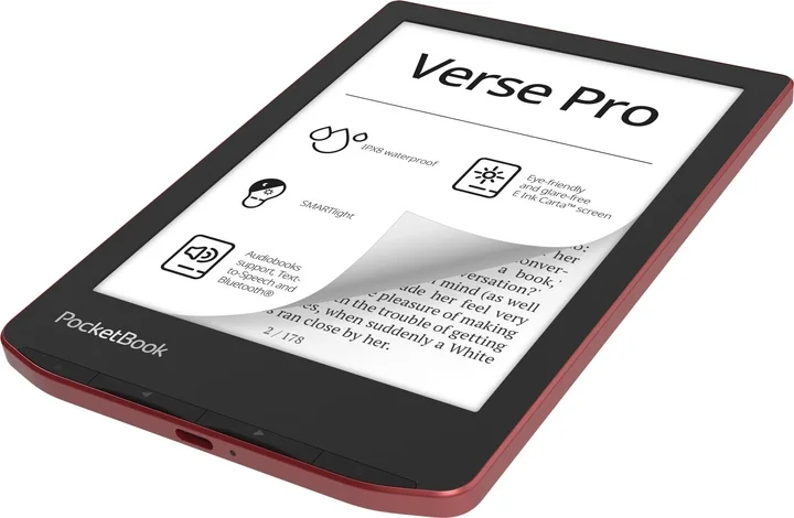 Электронная книга PocketBook Verse Pro PB634 PB634-3-CIS 6.0" Passion Red  - фото 4