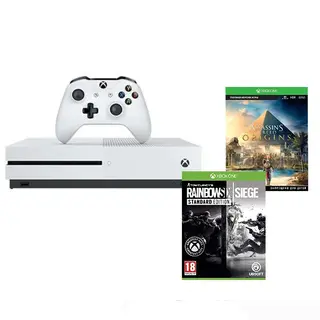 Игровая консоль Microsoft Xbox One S1 ТБ + Assassin's Creed Origins+Tom Clancy’s Rainbow Six Siege