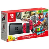 Игровая консоль Nintendo Switch (красный) + Super Mario Odyssey