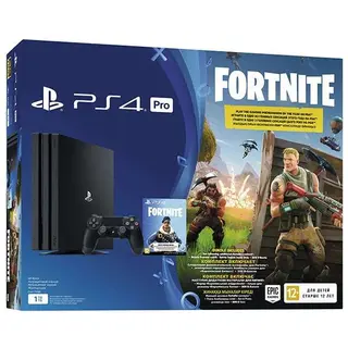 Игровая консоль Sony PlayStation 4 Pro 1Тб в комплекте с игрой Fortnite