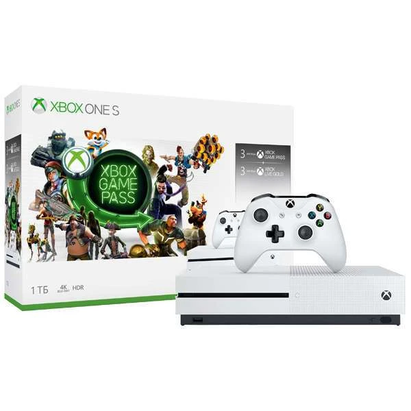 Игровая консоль MICROSOFT / XBOX ONE S 1 TB + 3M Game Pass + 3M Live Xbox One S 1Тб + 3M Game Pass + 3M Live