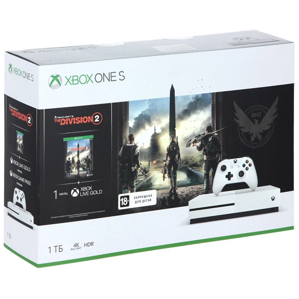 Игровая консоль Microsoft Xbox One S 1 ТБ + Tom Clancy’s The Division 2 - фото 3