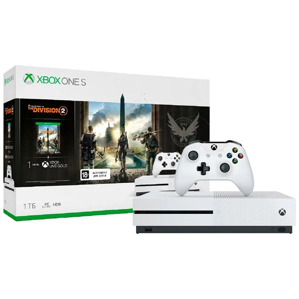 Игровая консоль Microsoft Xbox One S 1 ТБ + Tom Clancy’s The Division 2