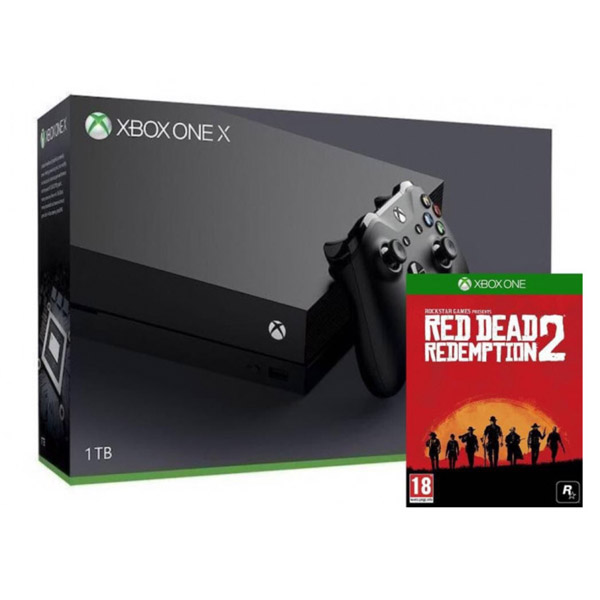 Xbox ойын консолі One X 1 ТБ + Red Dead Redemption 2