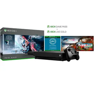 Игровая консоль Microsoft Xbox One X 1TB Star Wars Jedi Fallen Order+ Forza Horizon 4 + Lego DLC