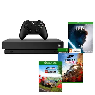 Игровая консоль Microsoft Xbox One X 1TB Star Wars Jedi Fallen Order+ Forza Horizon 4 + Lego DLC