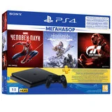 Игровая консоль Sony PlayStation 4 1TB GTS/HZD CE/SpiderMan/3M PS Plus RUS (CUH 2208B)