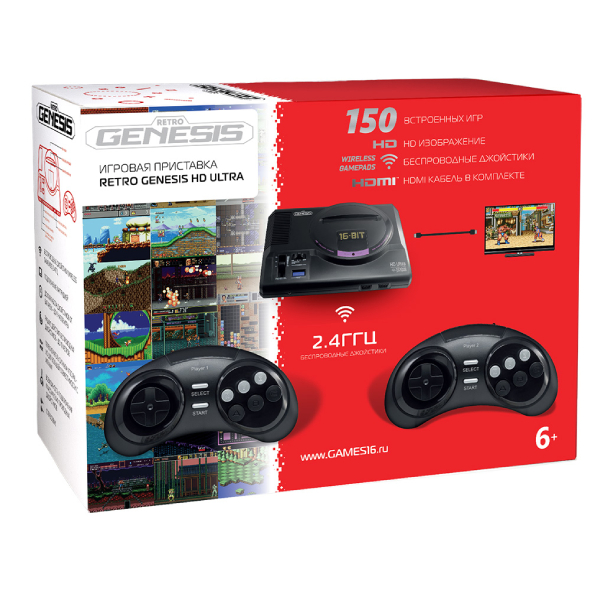 Игровая консоль Sega Retro Genesis ZD-06a + 150 игр