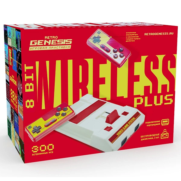 Игровая консоль Retro Genesis C-56A 8 Bit Wireless Plus + 300 игр - фото 5