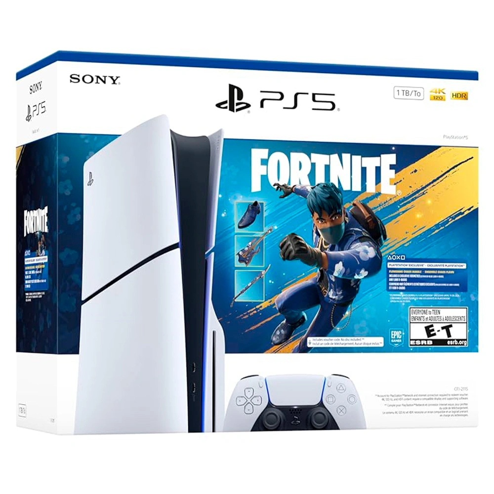 Игровая консоль Sony PlayStation 5 Slim + Fortnite Flowering Chaos - фото 2