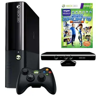 Игровая консоль Microsoft Xbox 360E 4 ГБ Kinect bundle+Sports 2 N7V-00012