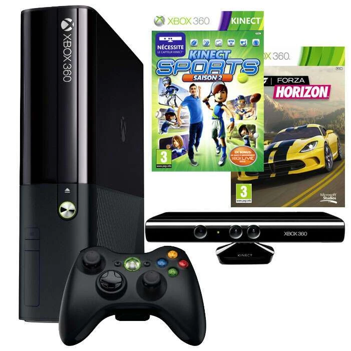 Игровая консоль Microsoft Xbox 360E 250 ГБ Kinect bundle Sports 2 + Forza Horizon