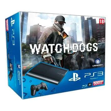Игровая консоль Sony Playstation 3 Super Slim 500GB + Watch Dogs