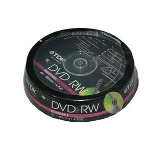 DVD-RW TDK 4.7Gb (t19525) CD TDK Cake Box (10шт.)