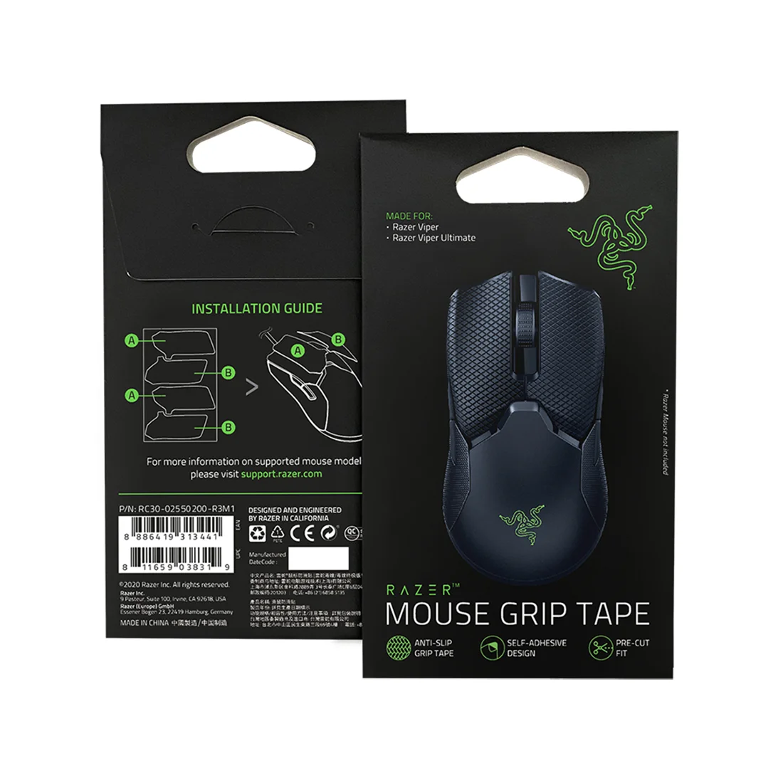 Противоскользящие наклейки для компьютерной мыши Razer Mouse Grip Tape Viper/Viper Ultimate  - фото 3