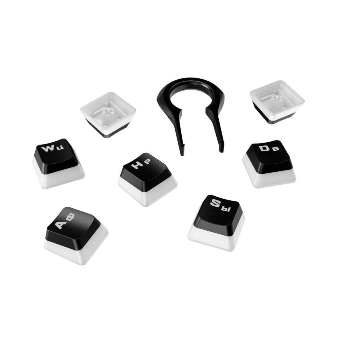 Набор кнопок на клавиатуру HyperX Pudding Keycaps Full Key Set (Black) 4P5P4AX#ACB 
