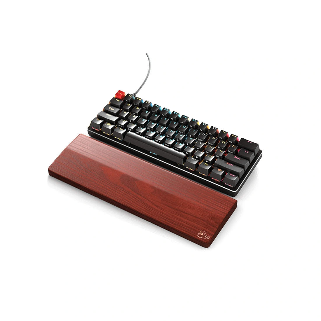 Подставка эргономическая под запястья Glorious Wrist Rest Full Size Brown (GV-100-BROWN)  - фото 4