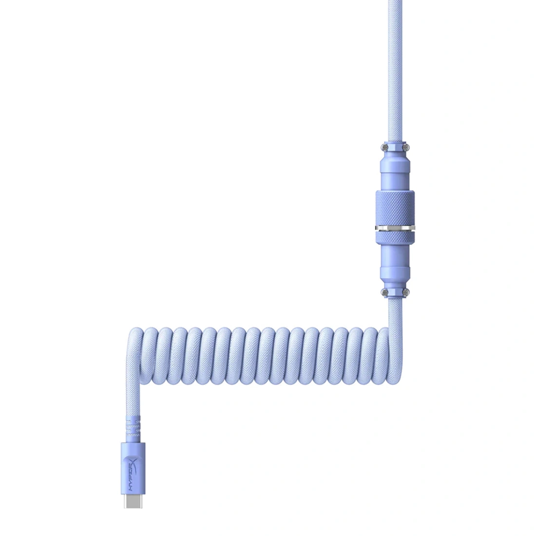 Провод для механической клавиатуры HyperX USB-C Coiled Cable Light Purple 6J682AA  - фото 3