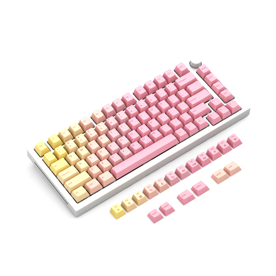 Набор кнопок на клавиатуру Glorious GPBT Keycaps Grapefruit (GLO-KC-GPBT-PG) 