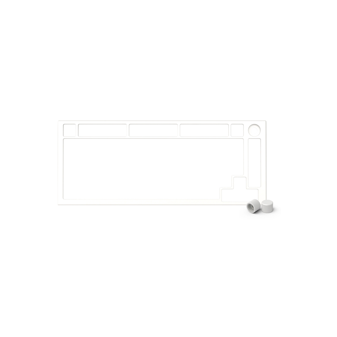 Запчасть к клавиатуре верхняя панель Glorious GMMK Pro Top Frame E-White (GLO-ACC-P75-TF-EW) 