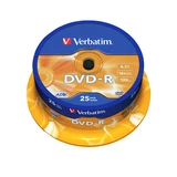 Диск DVD-R Verbatim (43522) 4.7GB 25штук Незаписанный  - фото 2