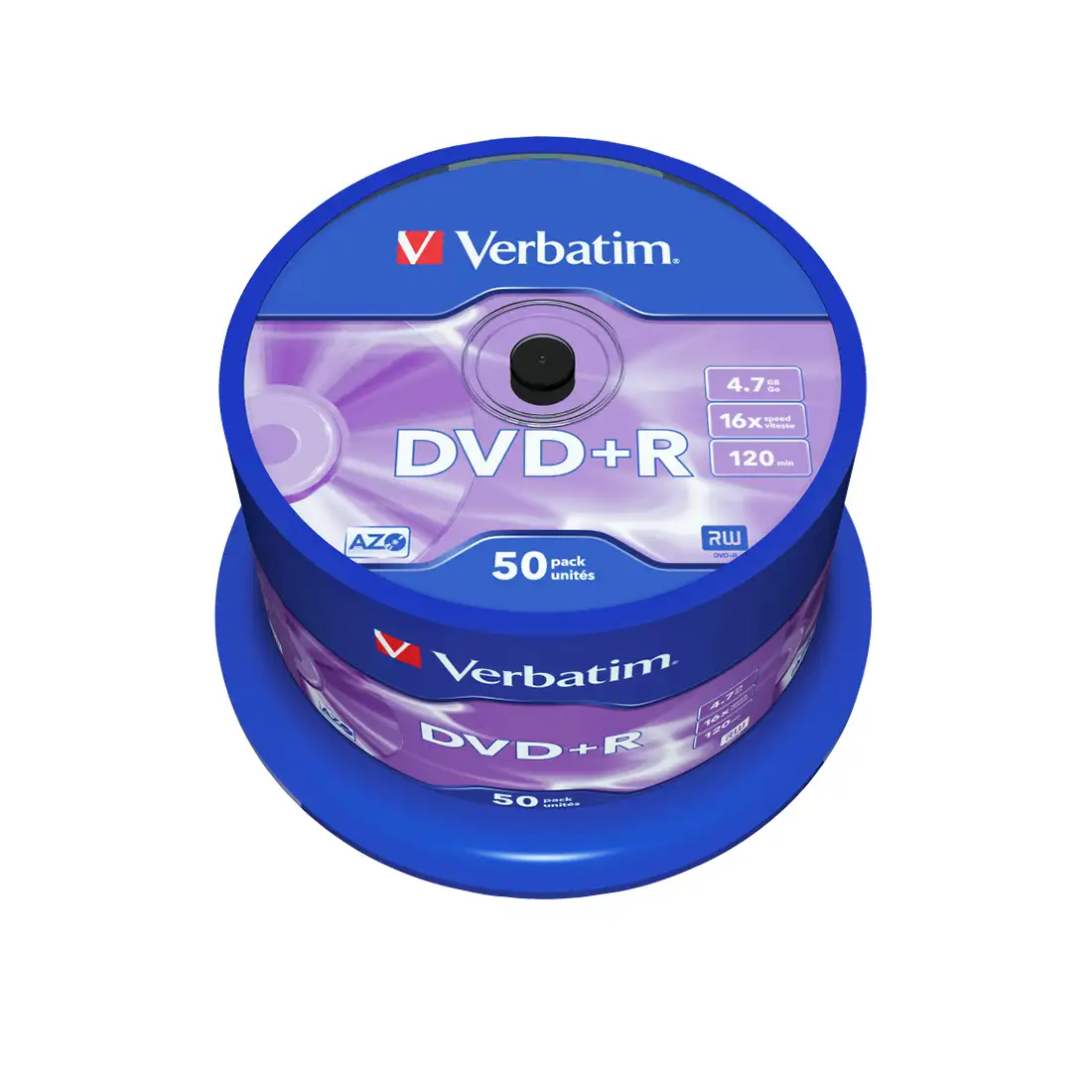 Диск DVD+R Verbatim (43550) 4.7GB 50штук Незаписанный  - фото 2