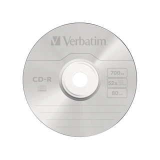 Диск CD-R Verbatim (43343) 700MB 50штук Незаписанный 
