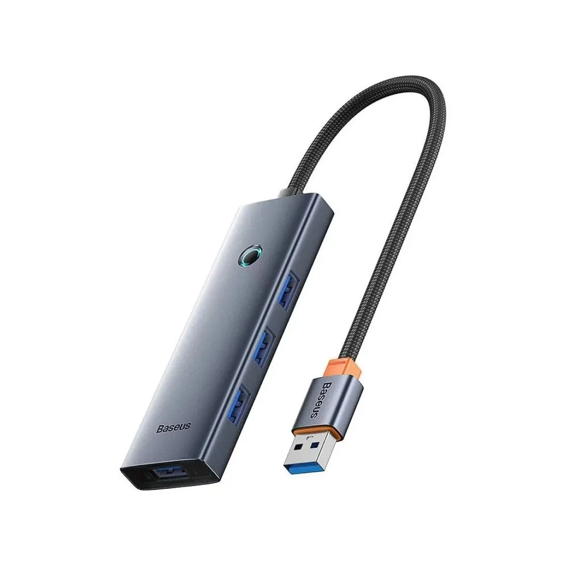 Концентратор Baseus UltraJoy Series 4-Port Space Grey (B0005280B811-10)  - фото 2