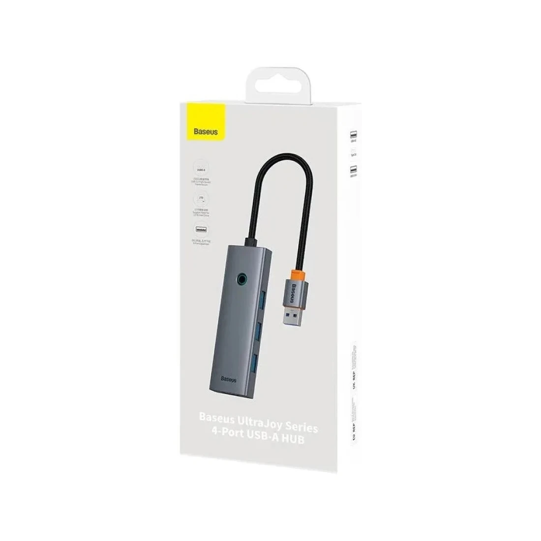 Концентратор Baseus UltraJoy Series 4-Port Space Grey (B0005280B811-10)  - фото 3