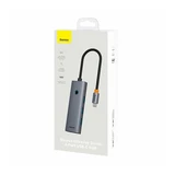 Концентратор Baseus UltraJoy Series 4-Port Space Grey (B0005280B811-12)  - фото 2