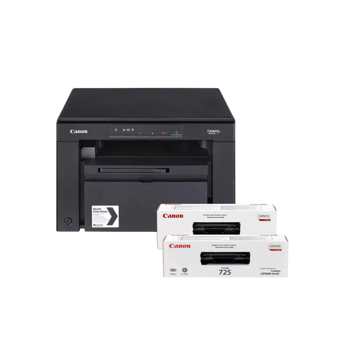 Монохромное лазерное МФУ Canon MF3010 BUNDLE i-SENSYS MF3010 + 2 картриджа 725 (bundle)