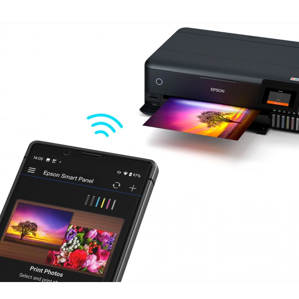 Струйное МФУ Epson L8180 (СНПЧ, Wi-Fi, цветная печать) - фото 7