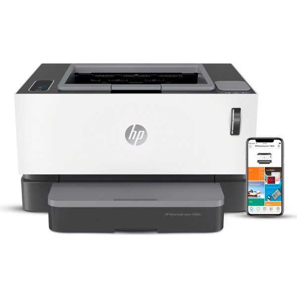 Лазерный Принтер HP 1000w Neverstop Wi-Fi черно-белая