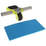 Ролик для пресса 2 колеса, с ковриком, цвета микс  - фото 4