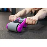 Ролик для пресса 2 колеса, с ковриком, цвета микс  - фото 2