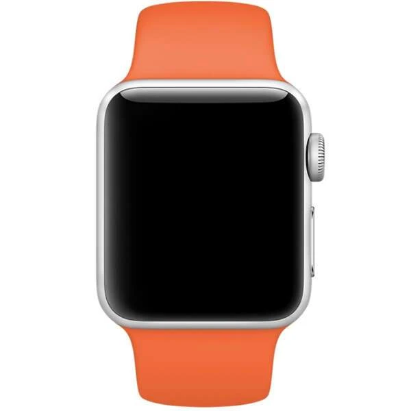 Ремешок Apple 42mm Spicy Orange Sport Band S/M & M/L (MQUW2) - фото 2