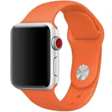 Ремешок Apple 42mm Spicy Orange Sport Band S/M & M/L (MQUW2) - фото 3