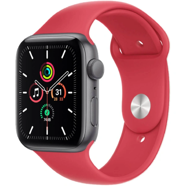 Ремешок Apple 45mm (PRODUCT)RED Sport Band Regular (MKUV3ZM/A) - фото 2