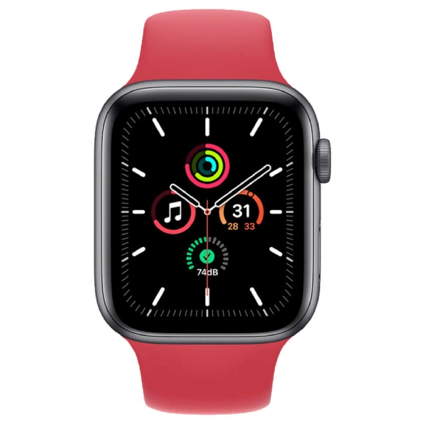 Ремешок Apple 45mm (PRODUCT)RED Sport Band Regular (MKUV3ZM/A) - фото 3