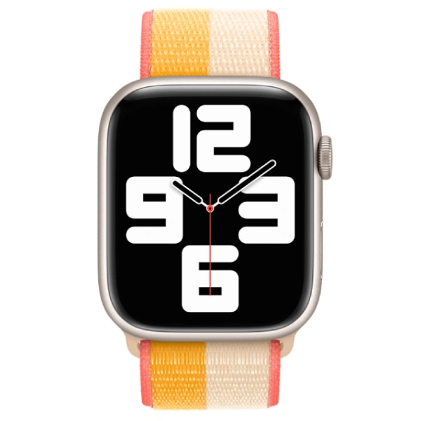 Ремешок Apple 41mm Maize/White Sport Loop Regular (ML2N3ZM/A) - фото 2