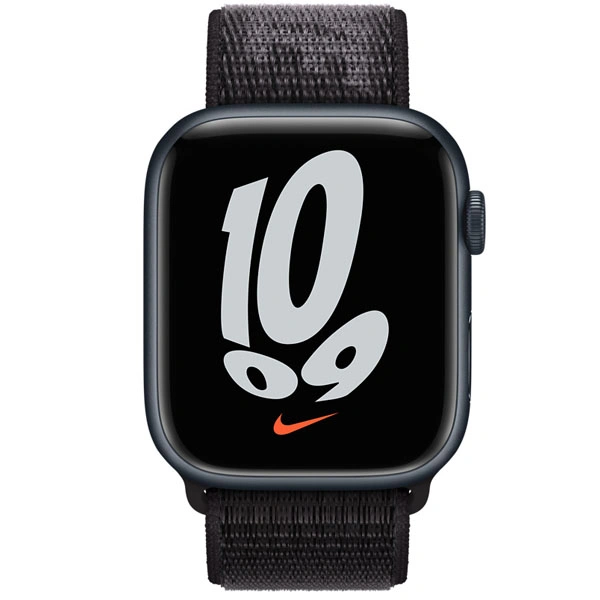 Ремешок Apple 45mm Black Nike Sport Loop Regular (ML343ZM/A) - фото 2