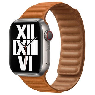 Ремешок Apple 41mm Golden Brown Leather Link M/L (ML7L3ZM/A)